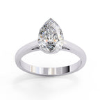 Elegant Solitaire Central Stone Statement Ring