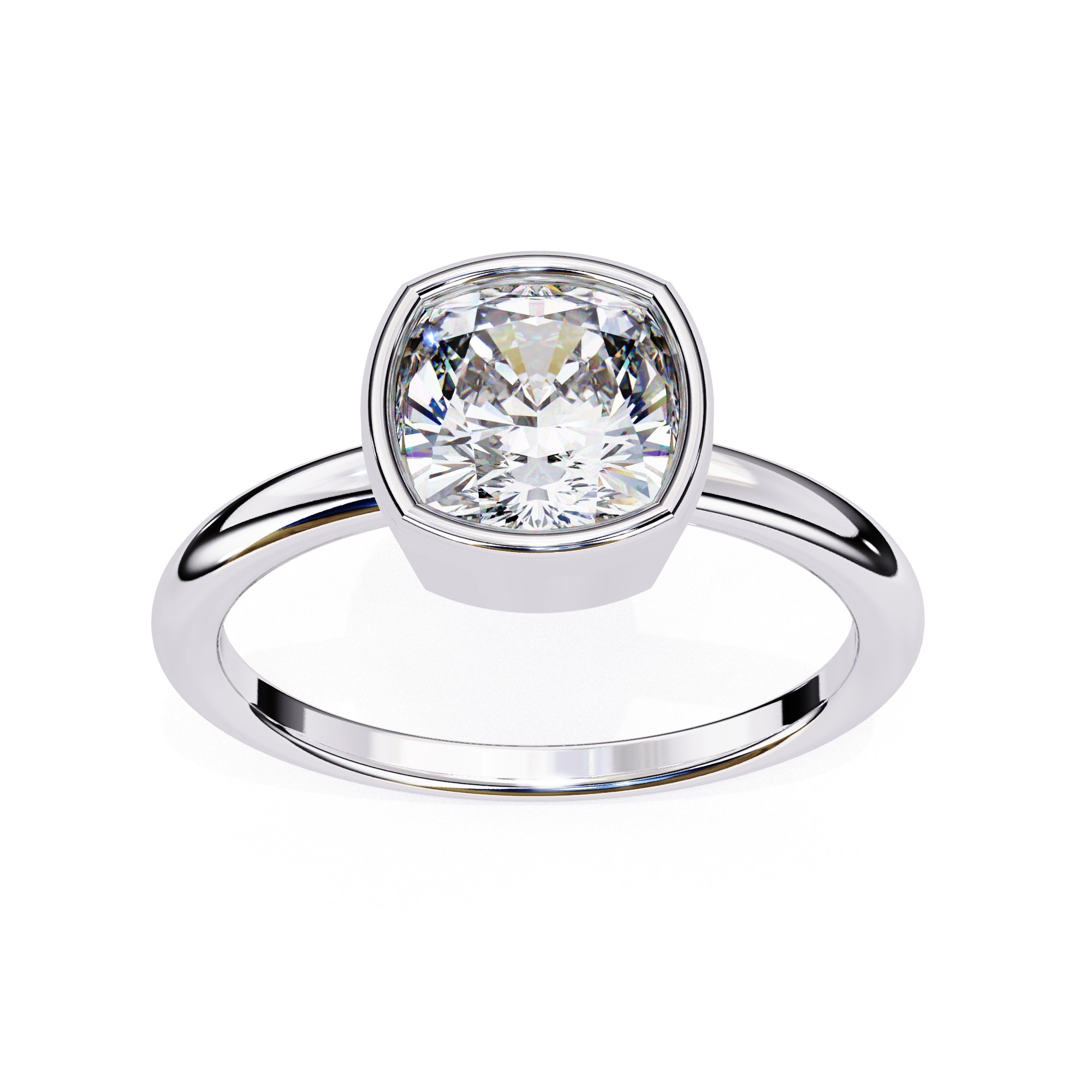 Elegant Solitaire Central Stone Diamond Ring