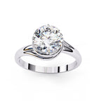 Elegant Central Stone Solitaire Ring