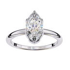 Elegant Central Stone Diamond Ring with Side Accents
