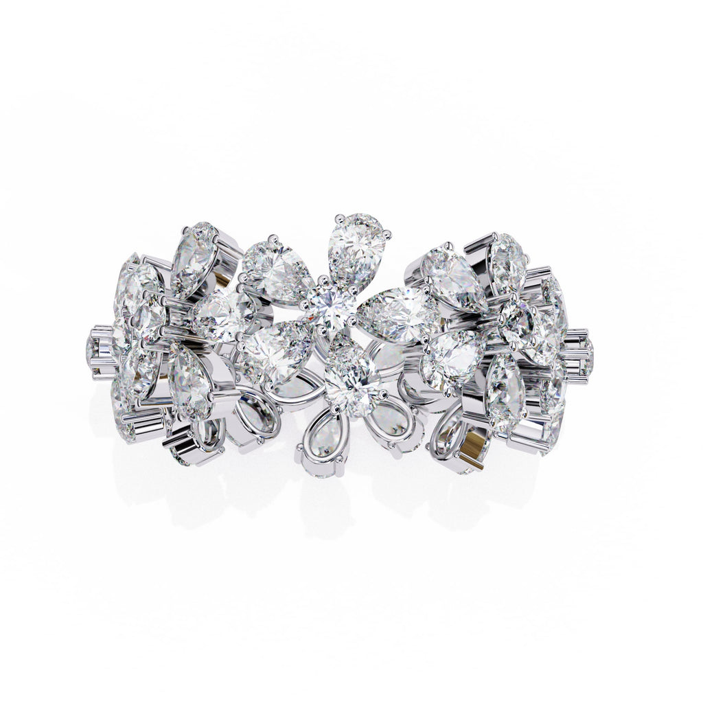 Elegant Diamond Side Stone Brilliance Ring