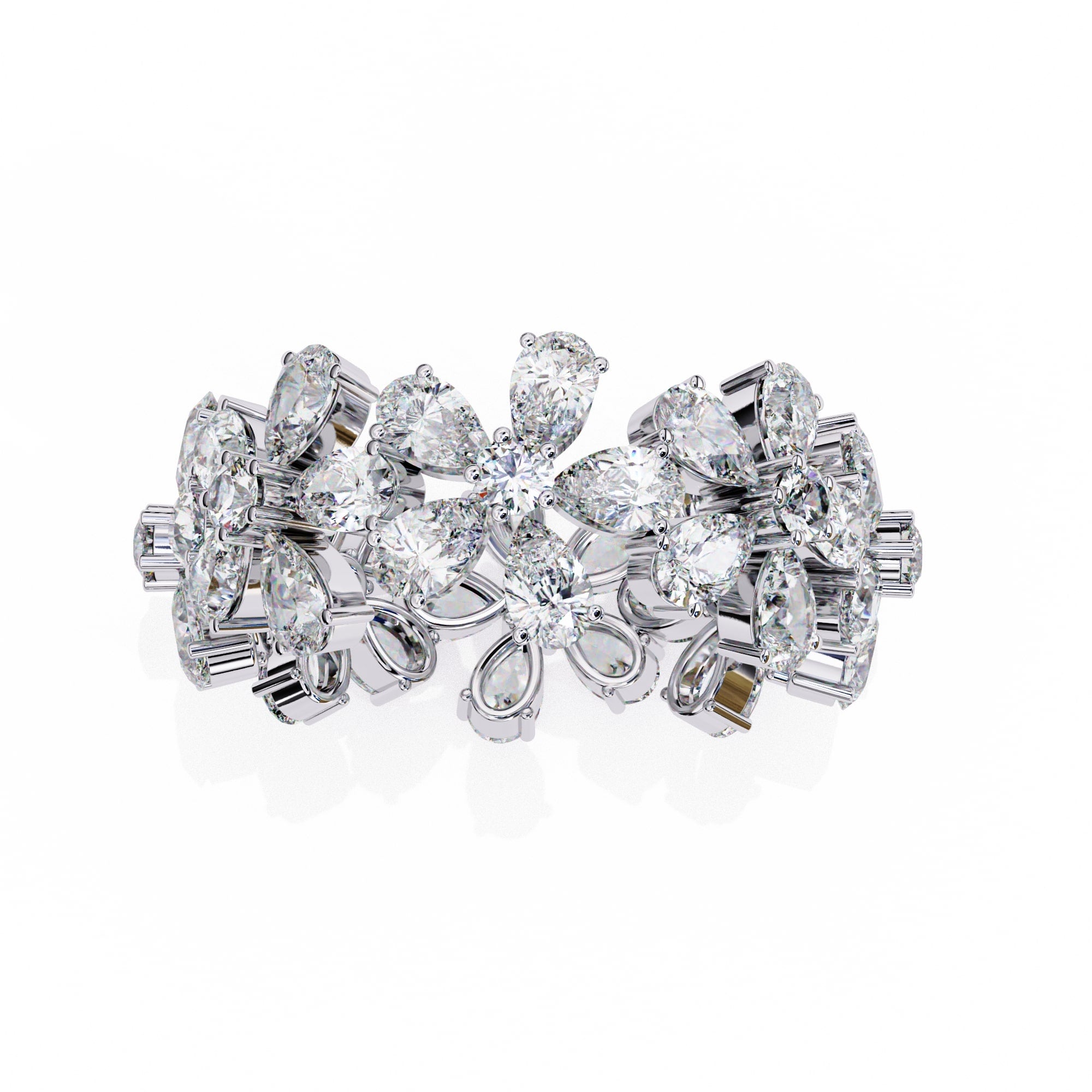 Elegant Diamond Side Stone Brilliance Ring