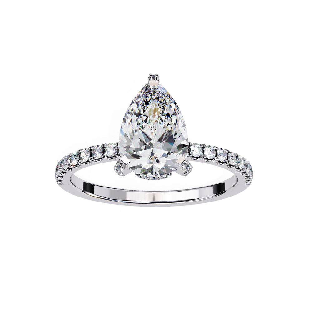 Elegant Radiance Central Stone Diamond Ring