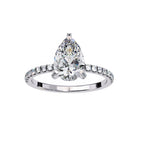 Elegant Radiance Central Stone Diamond Ring