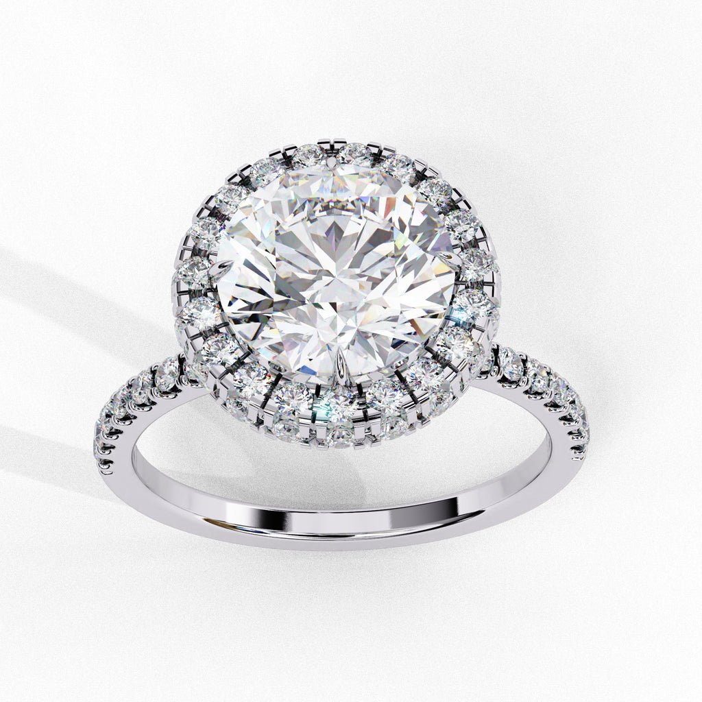 Elegant Diamond Central Stone Brilliance Ring