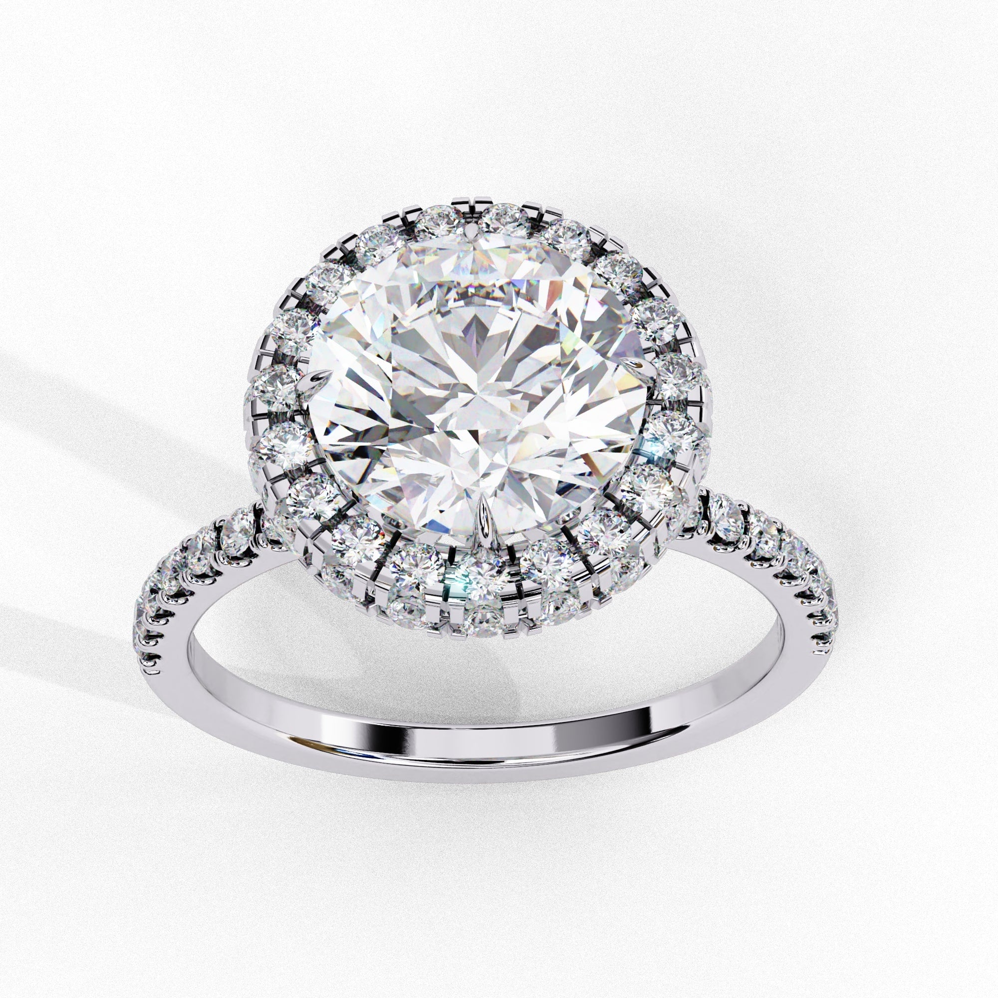 Elegant Diamond Central Stone Brilliance Ring