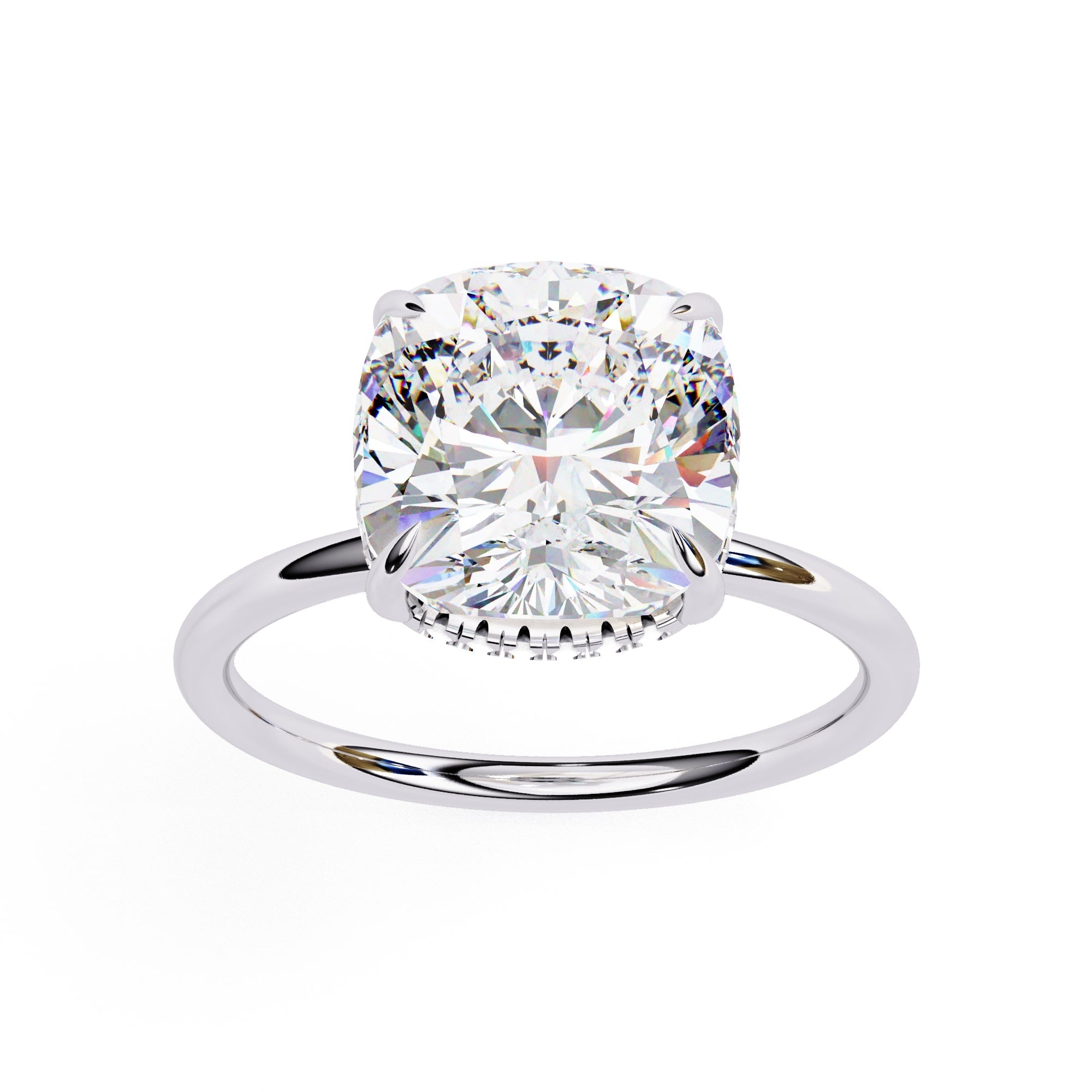 Elegant Central Stone Brilliance Diamond Ring