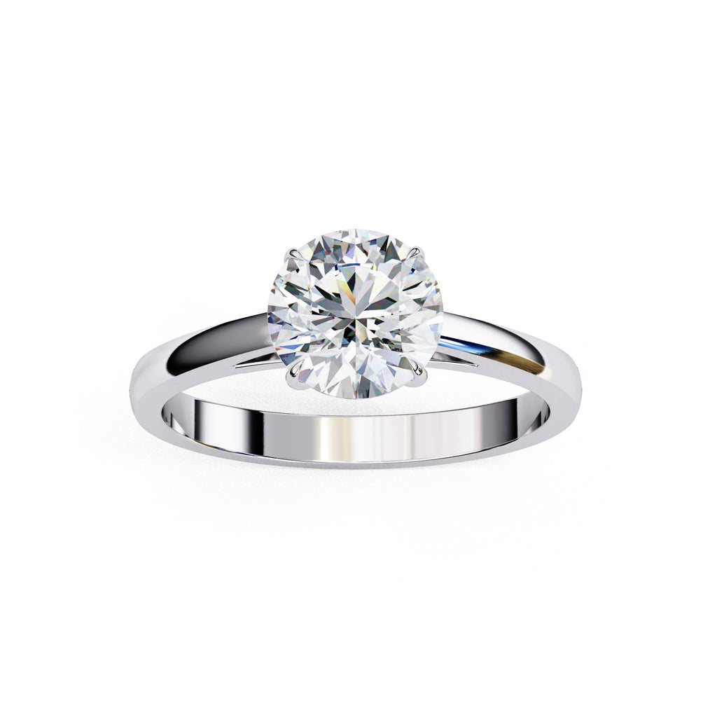 Elegant Solitaire Central Stone Ring