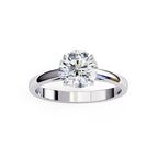 Elegant Solitaire Central Stone Ring