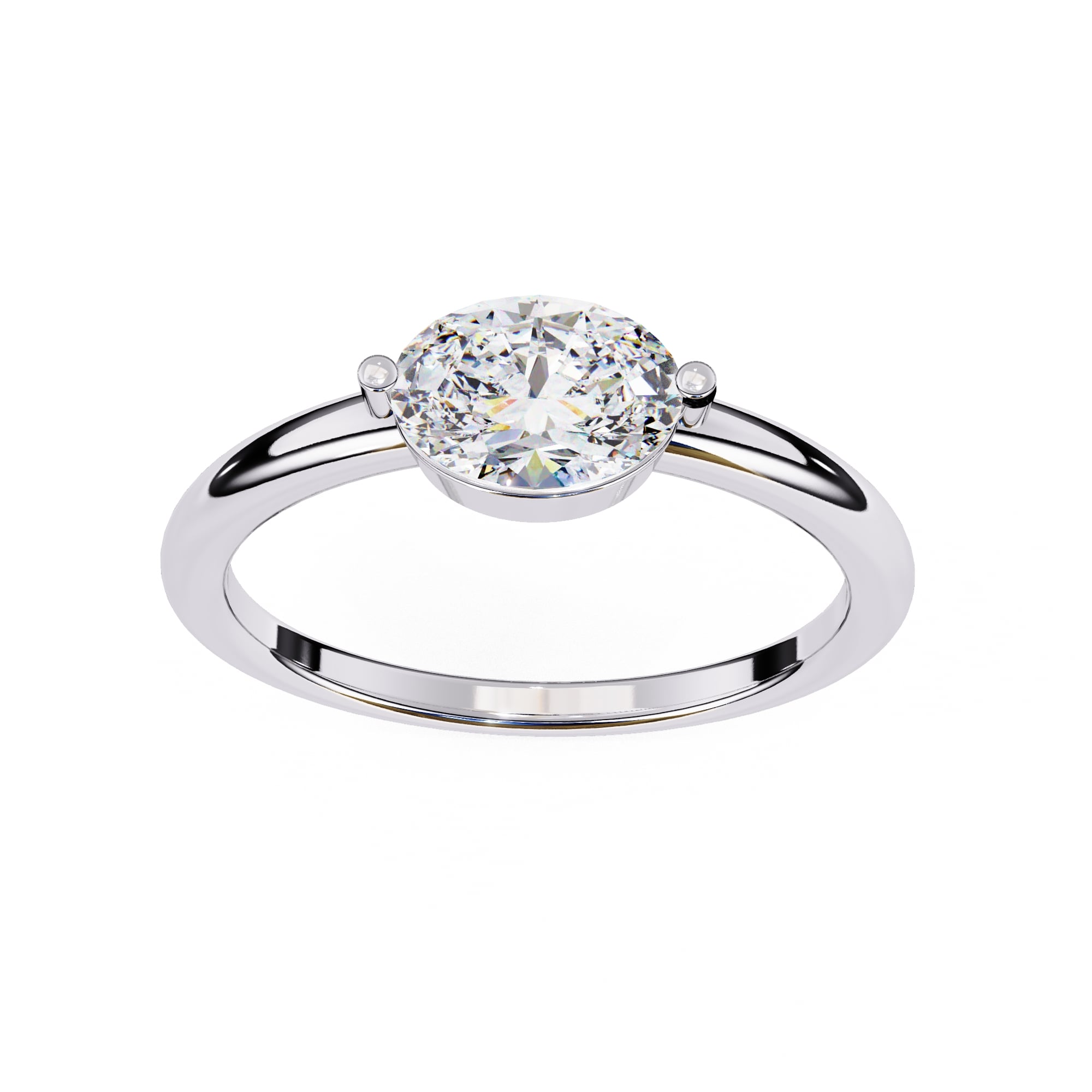 Elegant Solitaire Central Stone Brilliance Ring