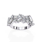 Radiant Brilliance Side Stone Diamond Ring