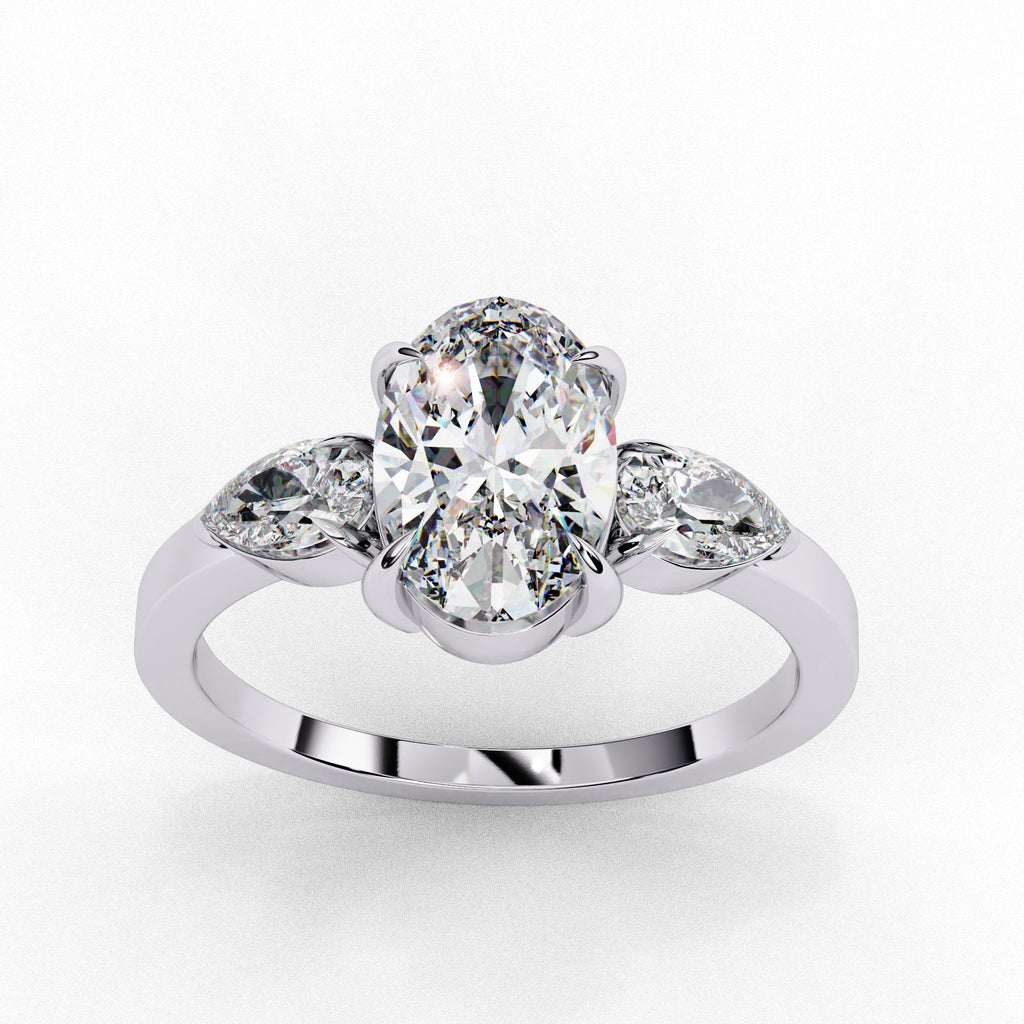 Elegant Multi-Stone Central Brilliance Ring