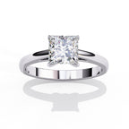 Elegant Solitaire Central Stone Ring
