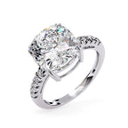 Elegant Diamond Side Stone Brilliance Ring