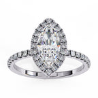 Elegant Central Stone Diamond Ring with Radiant Side Stones