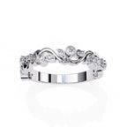 Elegant Diamond Side Stone Brilliance Ring