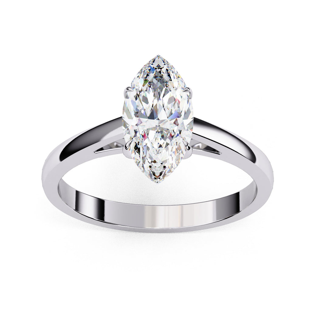Elegant Central Stone Solitaire Ring