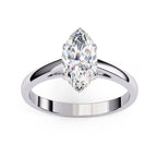 Elegant Central Stone Solitaire Ring