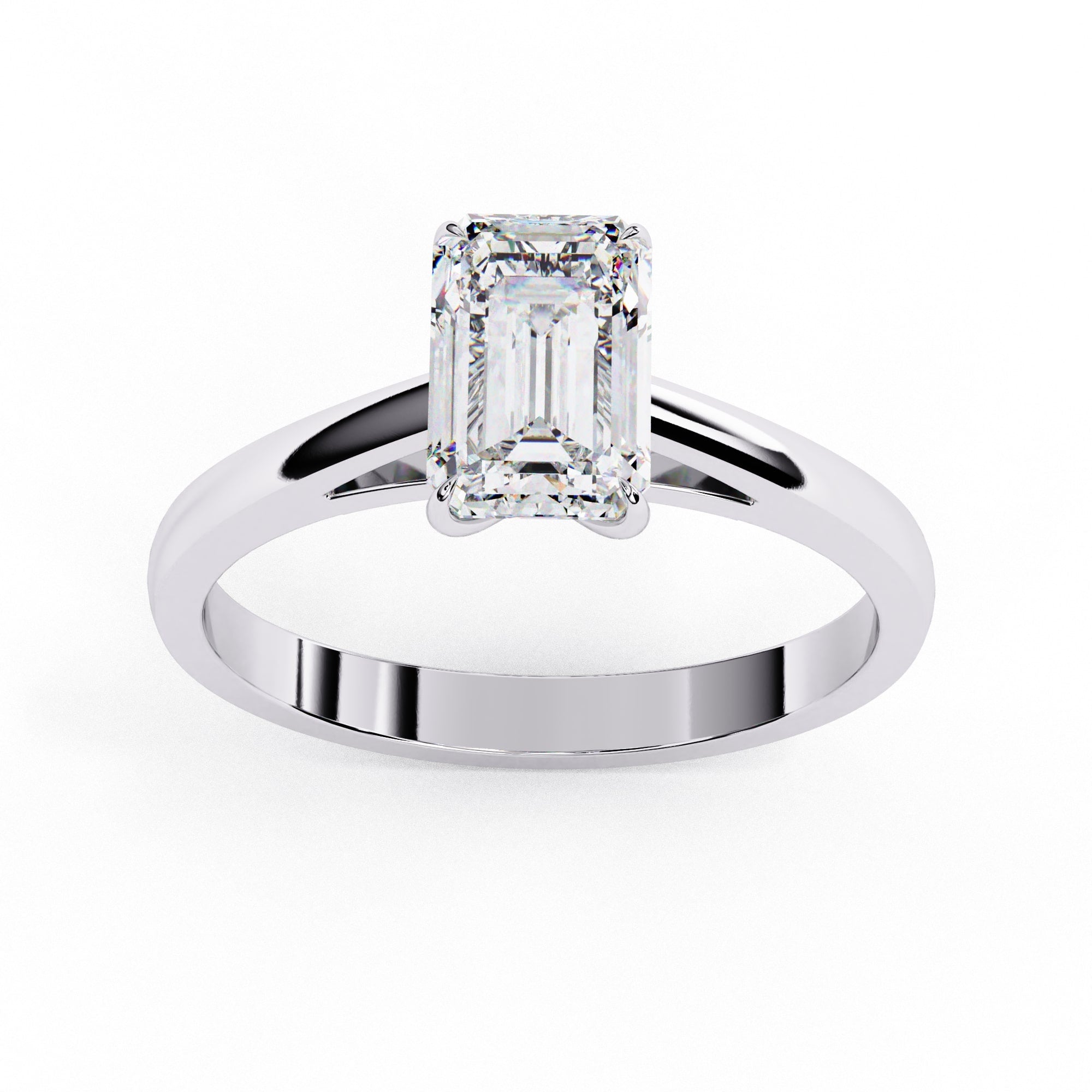 Elegant Solitaire Central Stone Ring