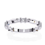Elegant Diamond Side Stone Brilliance Ring
