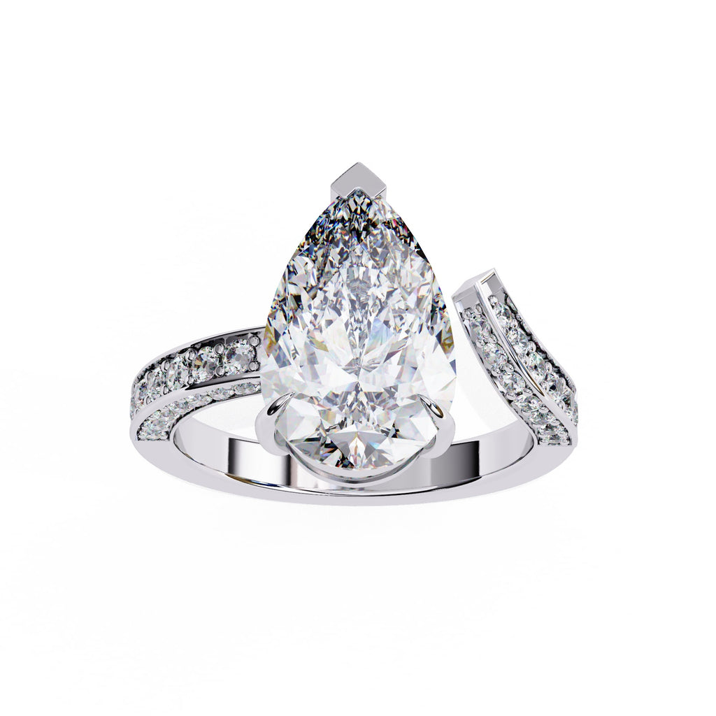 Elegant Side Stone Brilliance Diamond Ring