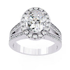 Elegant Diamond Side Stone Brilliance Ring