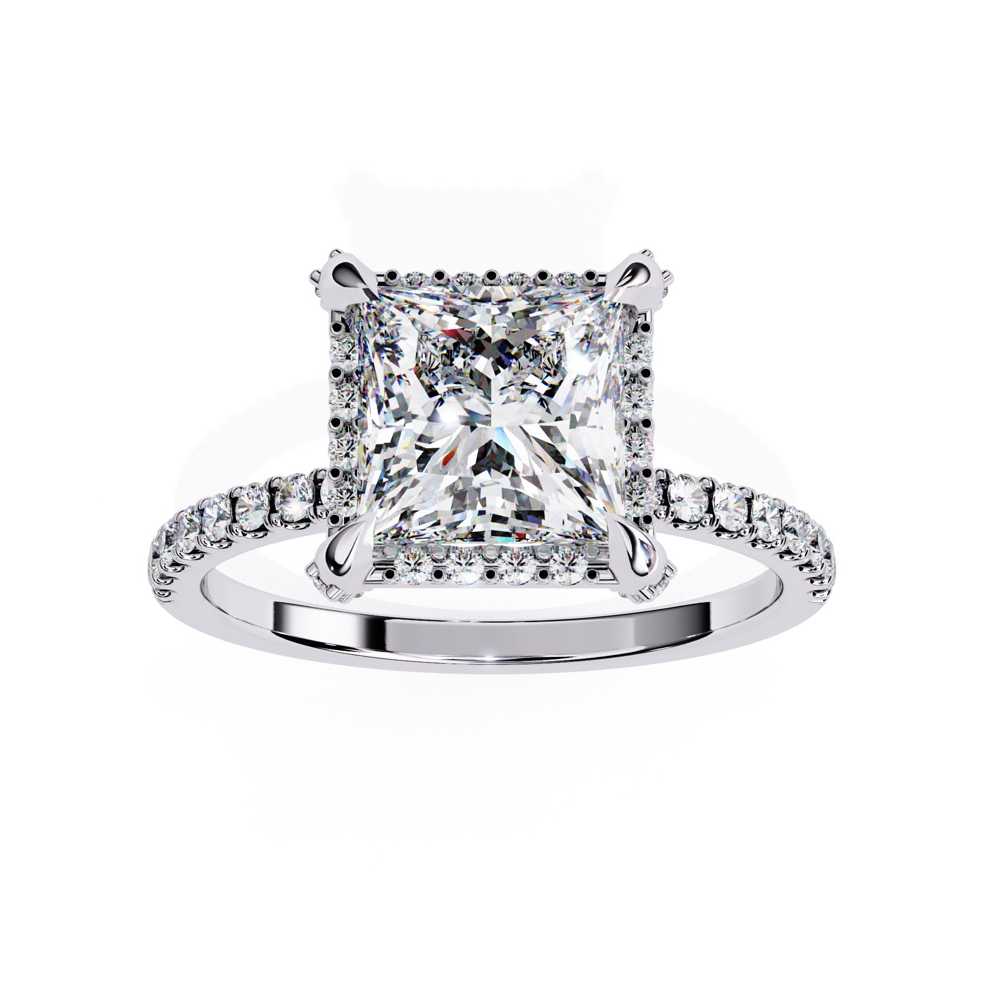 Elegant Central Stone Brilliance Diamond Ring