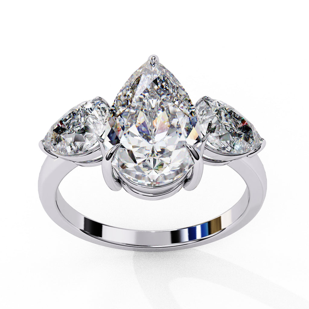 Radiant Multi-Stone Central Cluster Ring