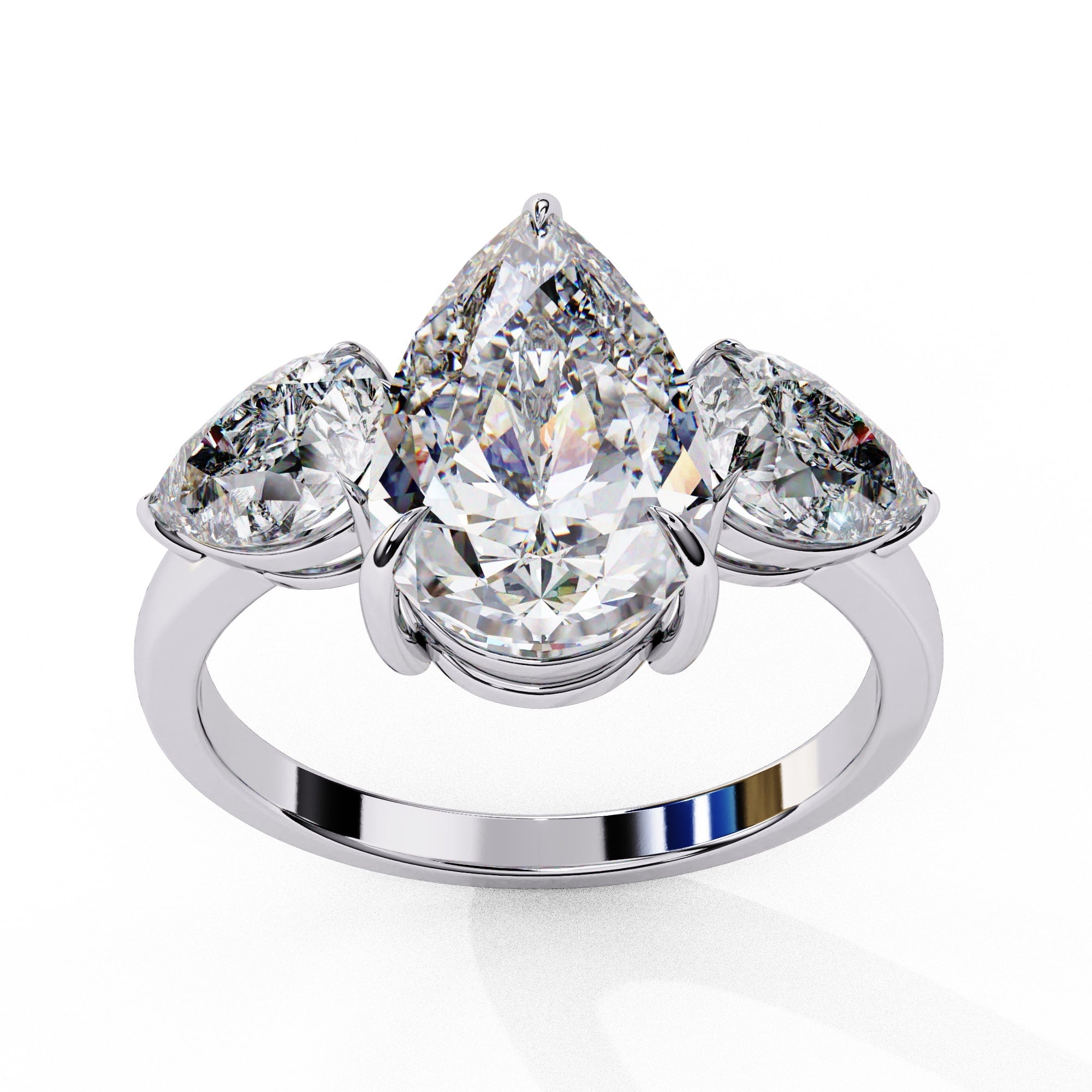 Radiant Multi-Stone Central Cluster Ring
