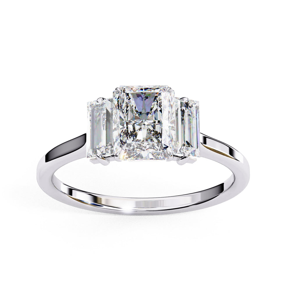 Elegant Multi-Stone Brilliance Central Cluster Ring