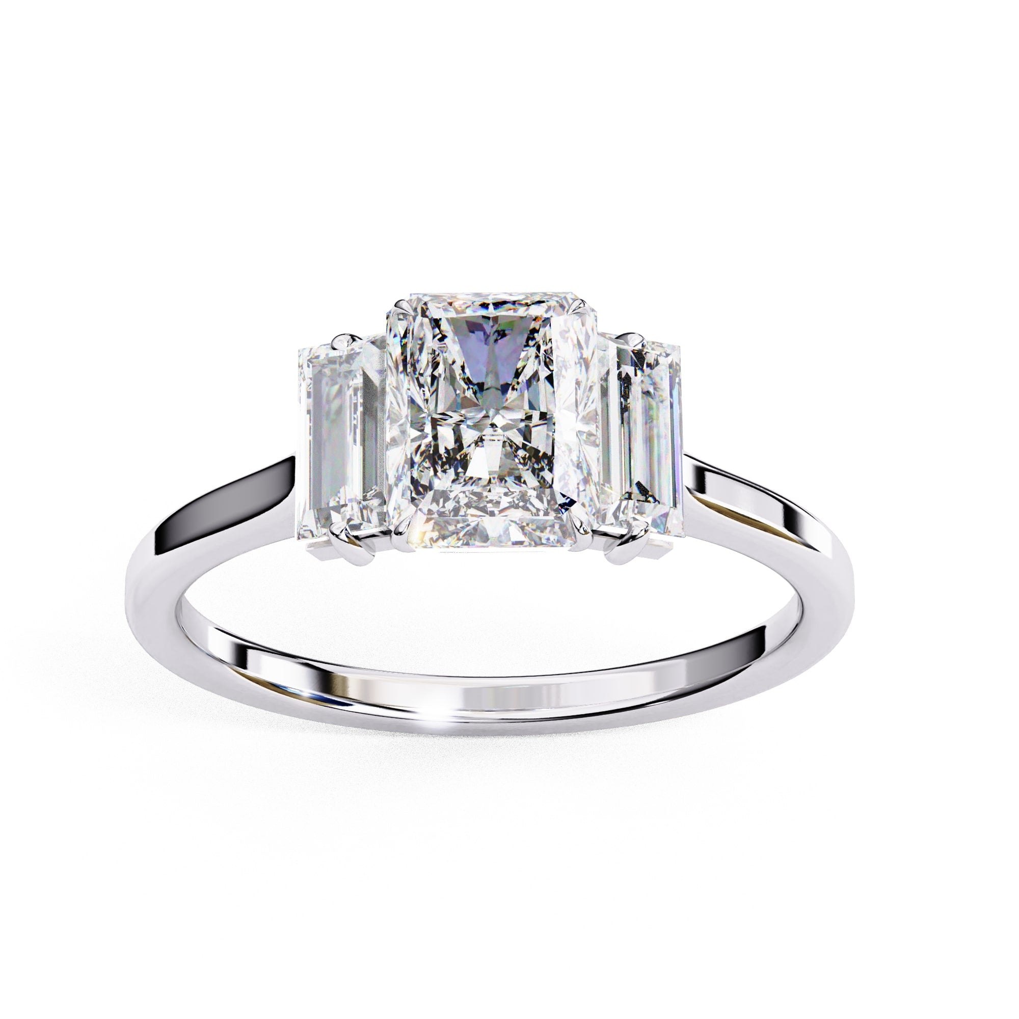 Elegant Multi-Stone Brilliance Central Cluster Ring
