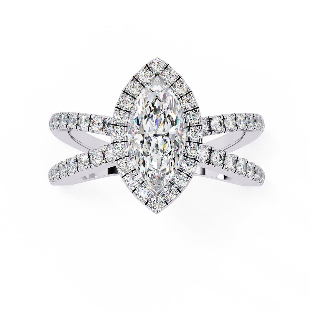 Elegant Diamond Side Stone Brilliance Ring