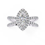 Elegant Diamond Side Stone Brilliance Ring