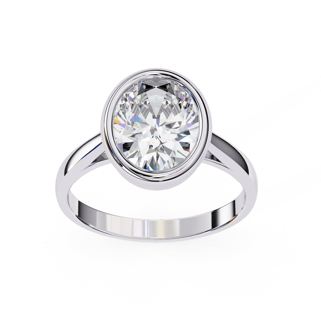 Elegant Solitaire Central Stone Ring