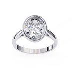 Elegant Solitaire Central Stone Ring