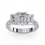Elegant Central Stone Diamond Cluster Ring