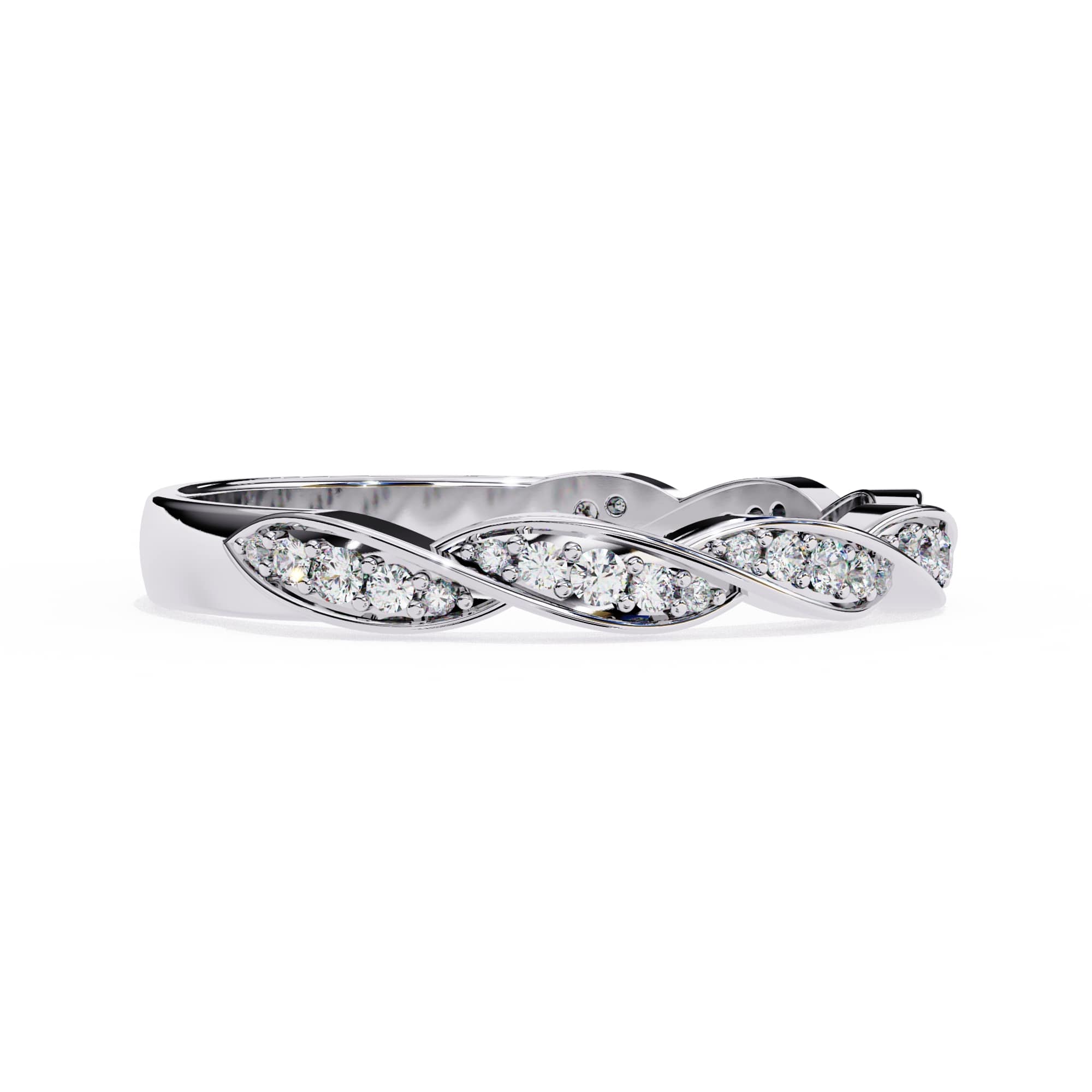 Elegant Diamond Side Stone Brilliance Ring
