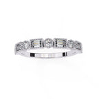 Elegant Diamond Side Stone Brilliance Ring