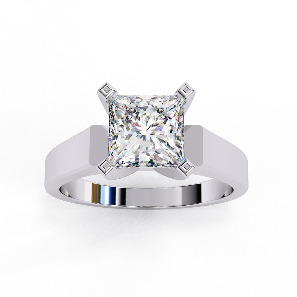 Elegant Central Stone Solitaire Ring
