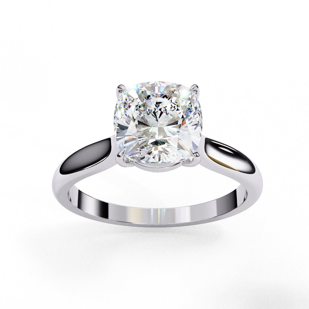Elegant Central Stone Solitaire Ring