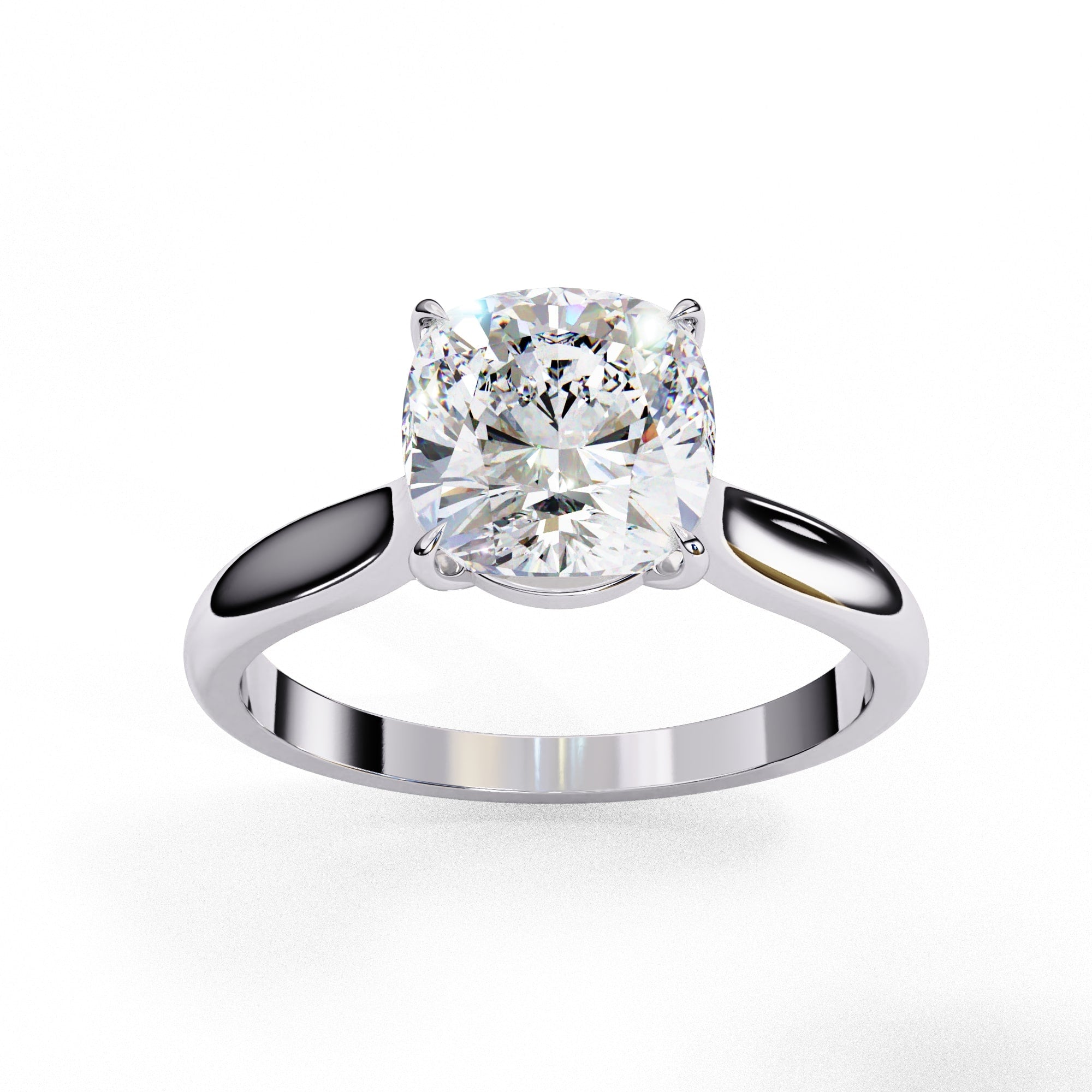 Elegant Central Stone Solitaire Ring