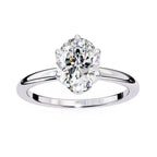 Elegant Radiance Central Solitaire Ring with Side Accents
