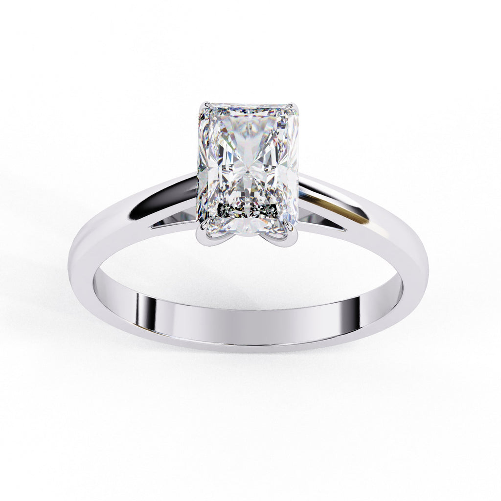 Elegant Central Stone Solitaire Ring