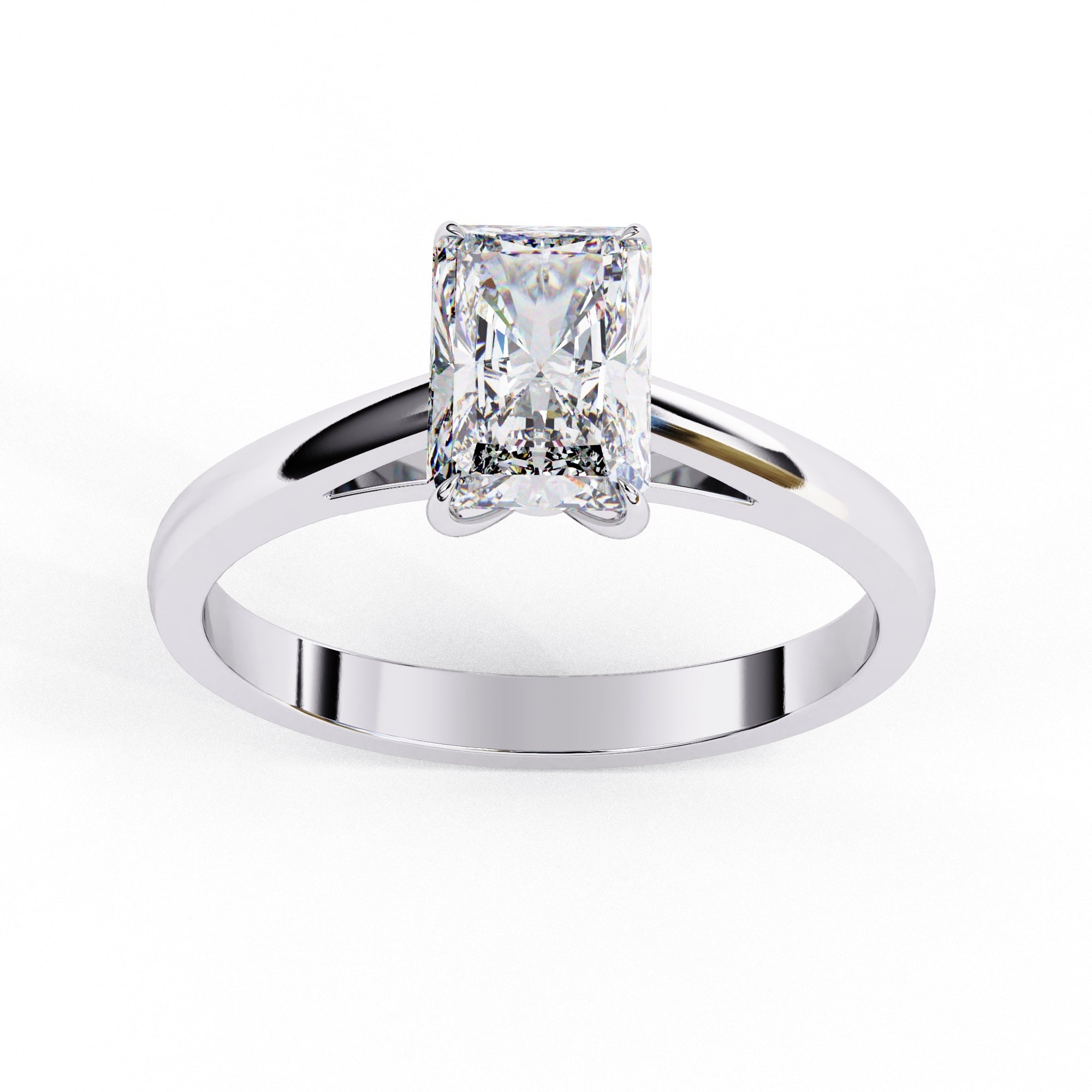 Elegant Central Stone Solitaire Ring