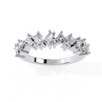 Sparkling Side Stone Diamond Eternity Ring