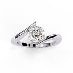 Brilliant Solitaire Diamond Engagement Ring with Timeless Central Stone Setting