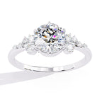 Elegant Central Stone Brilliance Ring with Side Accents