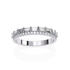 Elegant Diamond Side Stone Brilliance Ring