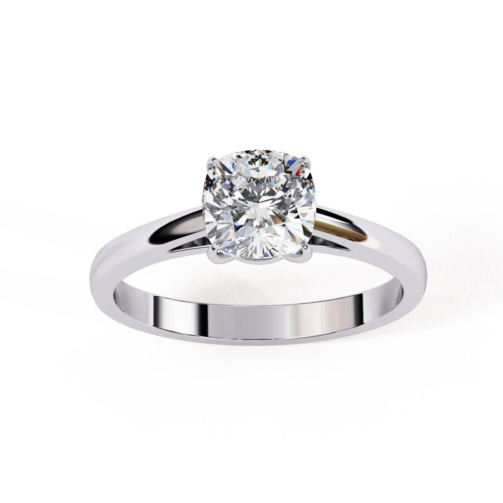 Elegant Central Stone Solitaire Ring