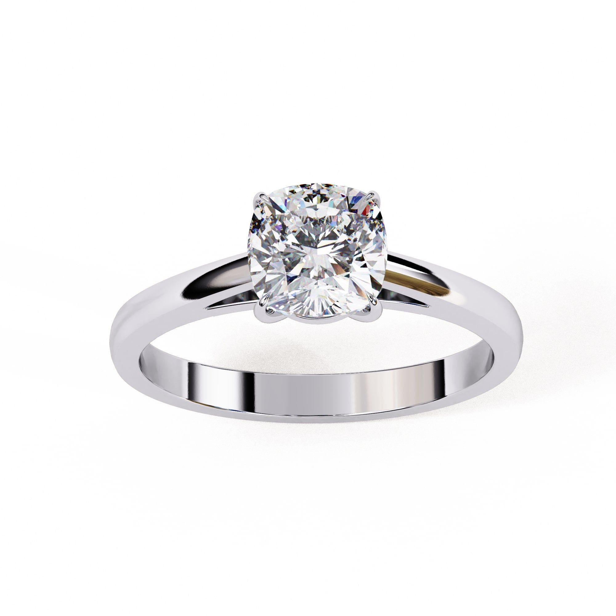 Elegant Central Stone Solitaire Ring